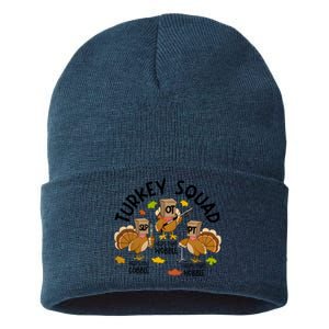 Slp Ot Pt Turkey Squad Thanksgiving Sustainable Knit Beanie