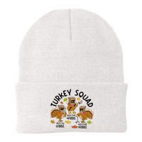 Slp Ot Pt Turkey Squad Thanksgiving Knit Cap Winter Beanie