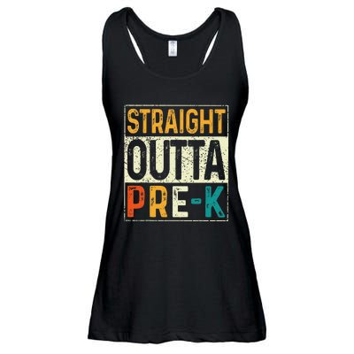 Straight Outta Pre K Preschool Graduation Gifts Ladies Essential Flowy Tank