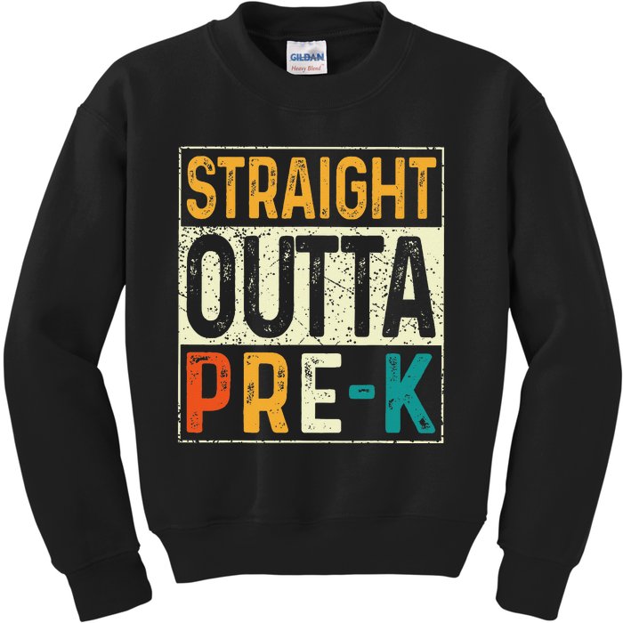 Straight Outta Pre K Preschool Graduation Gifts Kids Sweatshirt