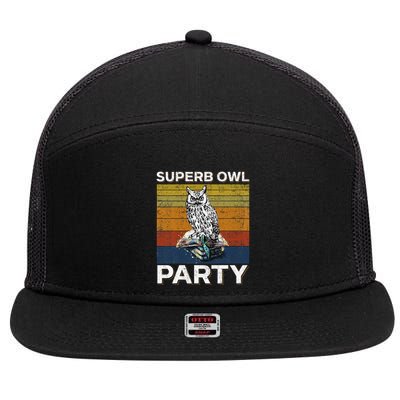 Superb Owl Party What We Do In The Shadows Owl Lover 7 Panel Mesh Trucker Snapback Hat