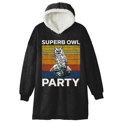 Superb Owl Party What We Do In The Shadows Owl Lover Hooded Wearable Blanket