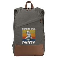 Superb Owl Party What We Do In The Shadows Owl Lover Cotton Canvas Backpack