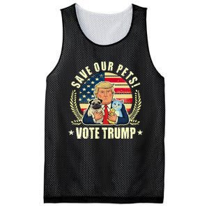 Save Our Pets Vote For Trump 2024 Trump Vance 2024 Mesh Reversible Basketball Jersey Tank