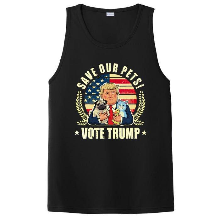 Save Our Pets Vote For Trump 2024 Trump Vance 2024 PosiCharge Competitor Tank