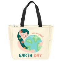 Save Our Planet Mother Earth Cute Zip Tote Bag