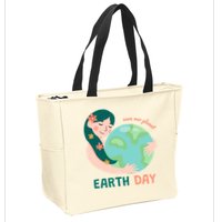 Save Our Planet Mother Earth Cute Zip Tote Bag