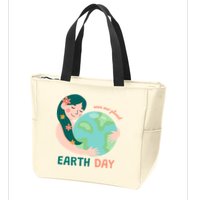 Save Our Planet Mother Earth Cute Zip Tote Bag