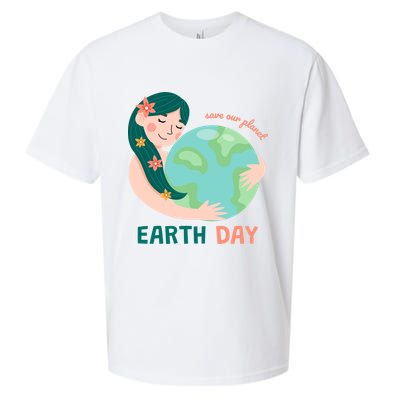 Save Our Planet Mother Earth Cute Sueded Cloud Jersey T-Shirt