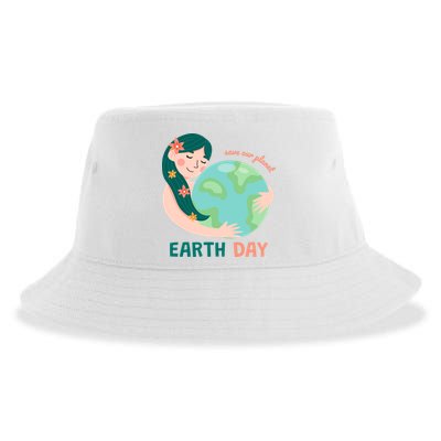 Save Our Planet Mother Earth Cute Sustainable Bucket Hat