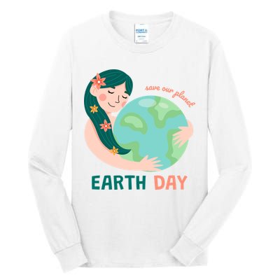 Save Our Planet Mother Earth Cute Tall Long Sleeve T-Shirt