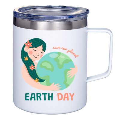 Save Our Planet Mother Earth Cute 12oz Stainless Steel Coffee Mug
