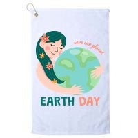 Save Our Planet Mother Earth Cute Golf Towel