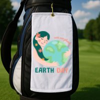 Save Our Planet Mother Earth Cute Golf Towel