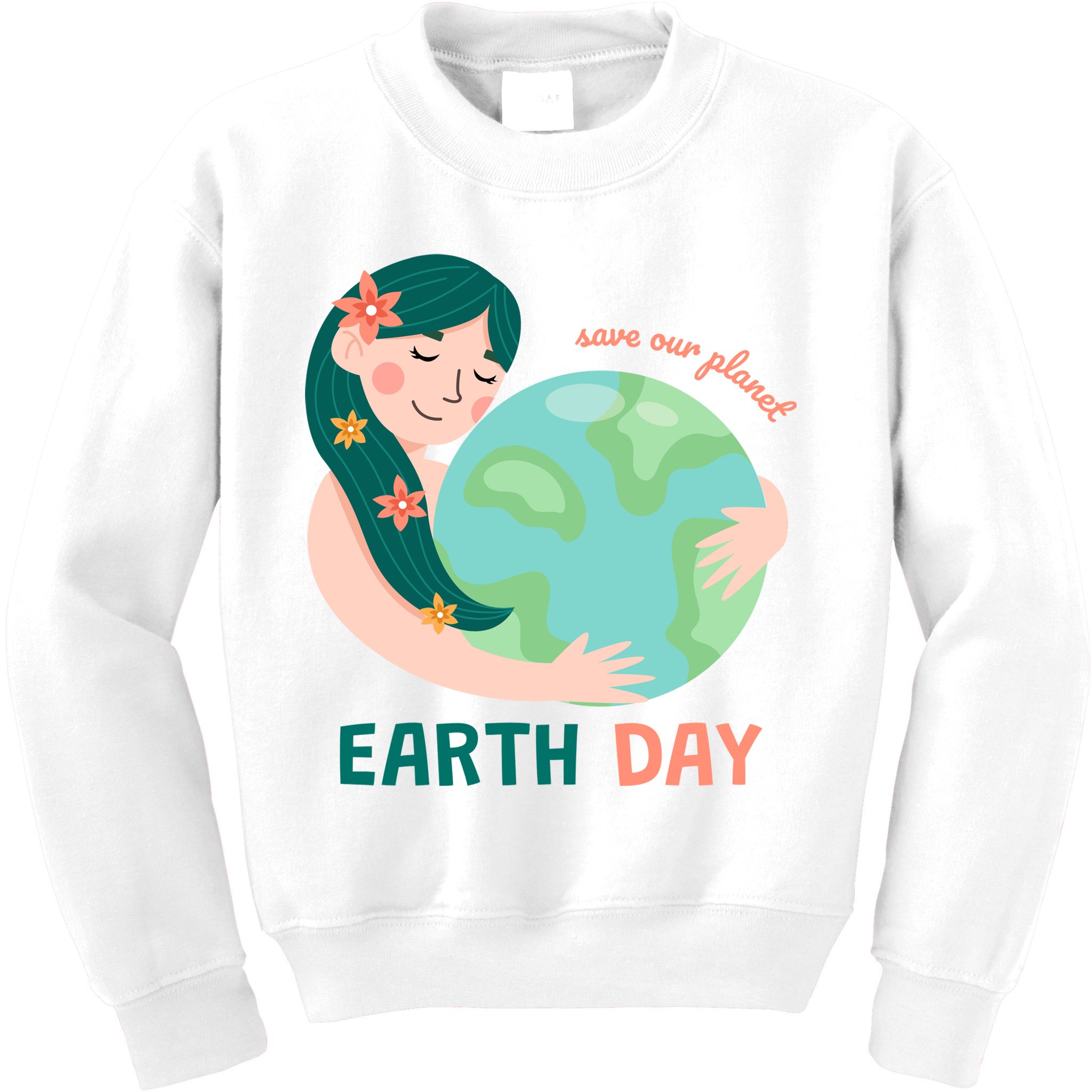 Save Our Planet Mother Earth Cute Kids Sweatshirt
