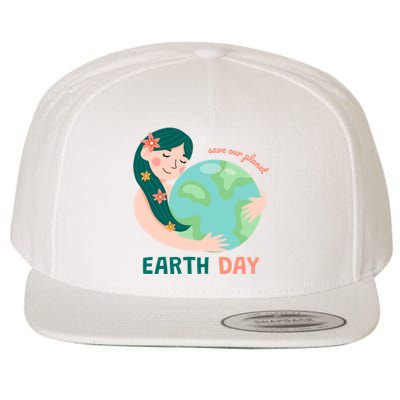 Save Our Planet Mother Earth Cute Wool Snapback Cap