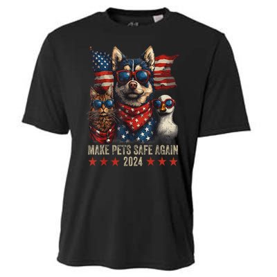 Save Our Pets Funny Make Pets Safe Again Trump 2024 Gift Cooling Performance Crew T-Shirt