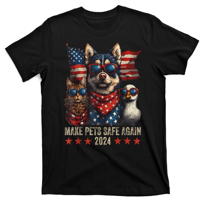 Save Our Pets Funny Make Pets Safe Again Trump 2024 Gift T-Shirt