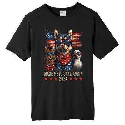 Save Our Pets Funny Make Pets Safe Again Trump 2024 Gift Tall Fusion ChromaSoft Performance T-Shirt