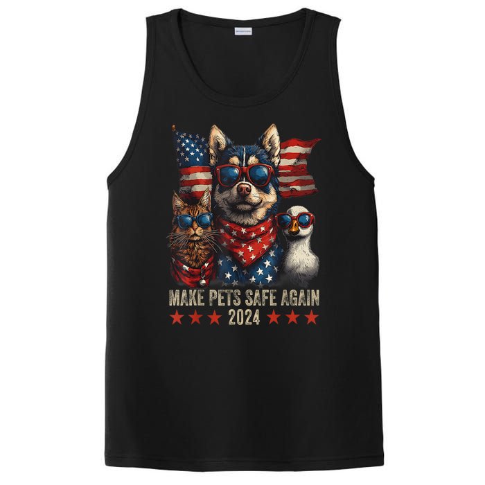 Save Our Pets Funny Make Pets Safe Again Trump 2024 Gift PosiCharge Competitor Tank