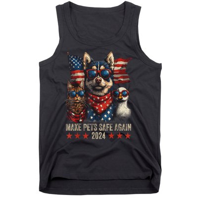 Save Our Pets Funny Make Pets Safe Again Trump 2024 Gift Tank Top