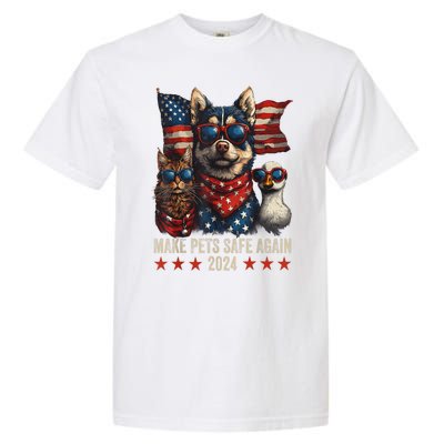 Save Our Pets Funny Make Pets Safe Again Trump 2024 Gift Garment-Dyed Heavyweight T-Shirt