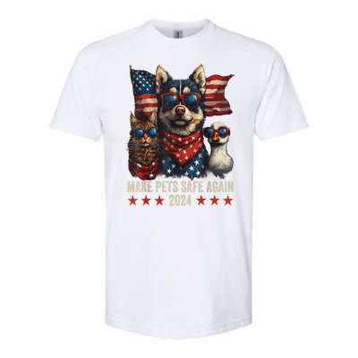 Save Our Pets Funny Make Pets Safe Again Trump 2024 Gift Softstyle CVC T-Shirt