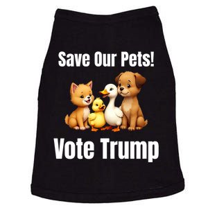 Save Our Pets Vote Trump Funny Political Doggie Tank