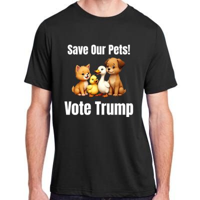 Save Our Pets Vote Trump Funny Political Adult ChromaSoft Performance T-Shirt