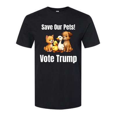 Save Our Pets Vote Trump Funny Political Softstyle® CVC T-Shirt