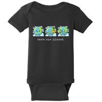 Save Our Planet Earth Day Awareness Cute Baby Bodysuit