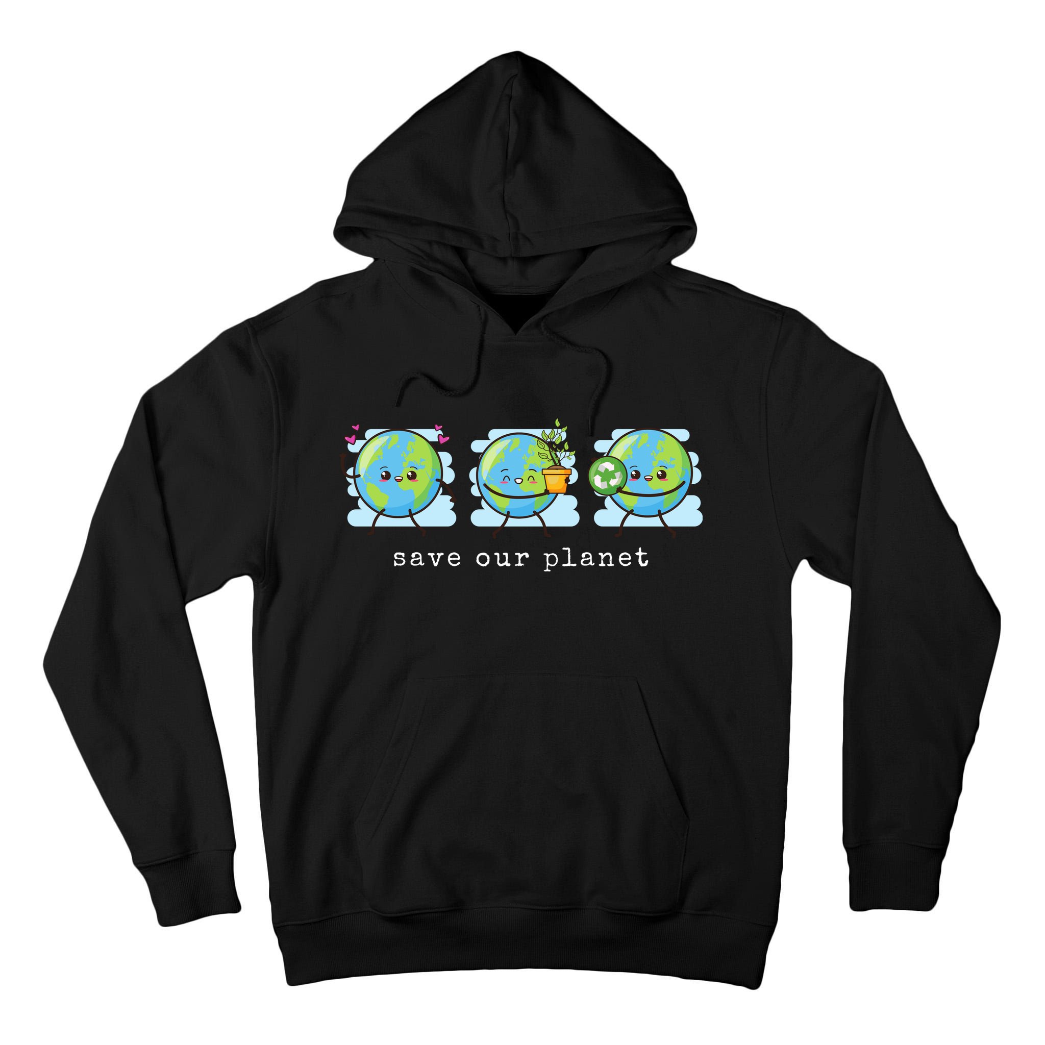 Save Our Planet Earth Day Awareness Cute Tall Hoodie