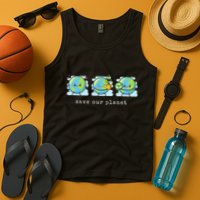 Save Our Planet Earth Day Awareness Cute Tank Top