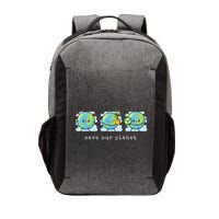 Save Our Planet Earth Day Awareness Cute Vector Backpack