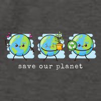 Save Our Planet Earth Day Awareness Cute Vector Backpack
