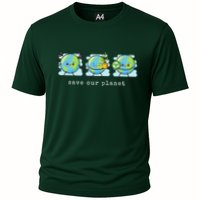 Save Our Planet Earth Day Awareness Cute Cooling Performance Crew T-Shirt