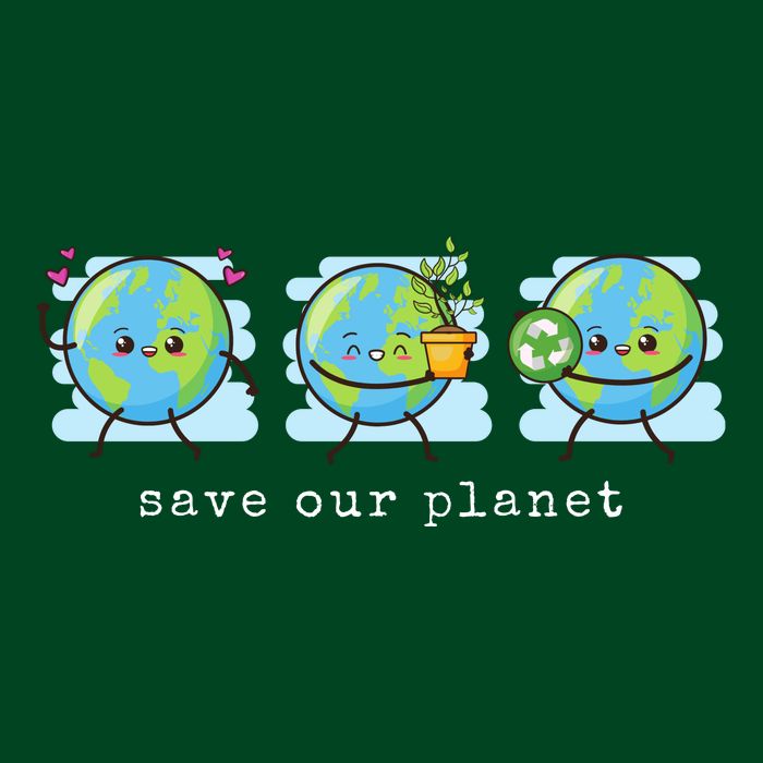 Save Our Planet Earth Day Awareness Cute Cooling Performance Crew T-Shirt