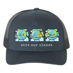 Save Our Planet Earth Day Awareness Cute Yupoong Adult 5-Panel Trucker Hat