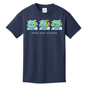 Save Our Planet Earth Day Awareness Cute Kids T-Shirt