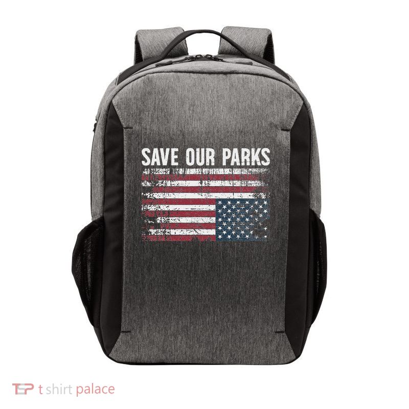 Save Our Parks, Protect National Parks Upside Down  Vector Backpack