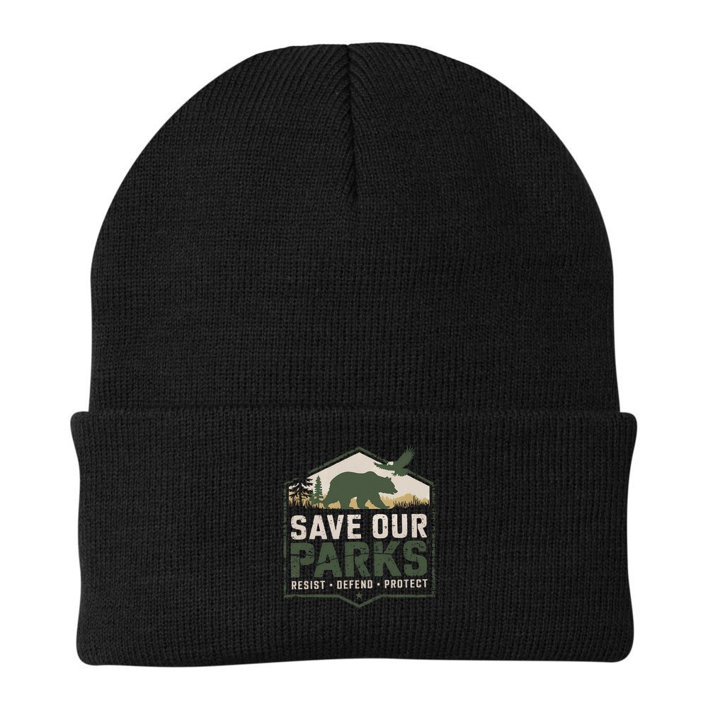 Save Our Parks Resist National Park Protect ALT US Parks Beanie