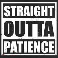 Straight Outta Patience Meme 7 Panel Mesh Trucker Snapback Hat