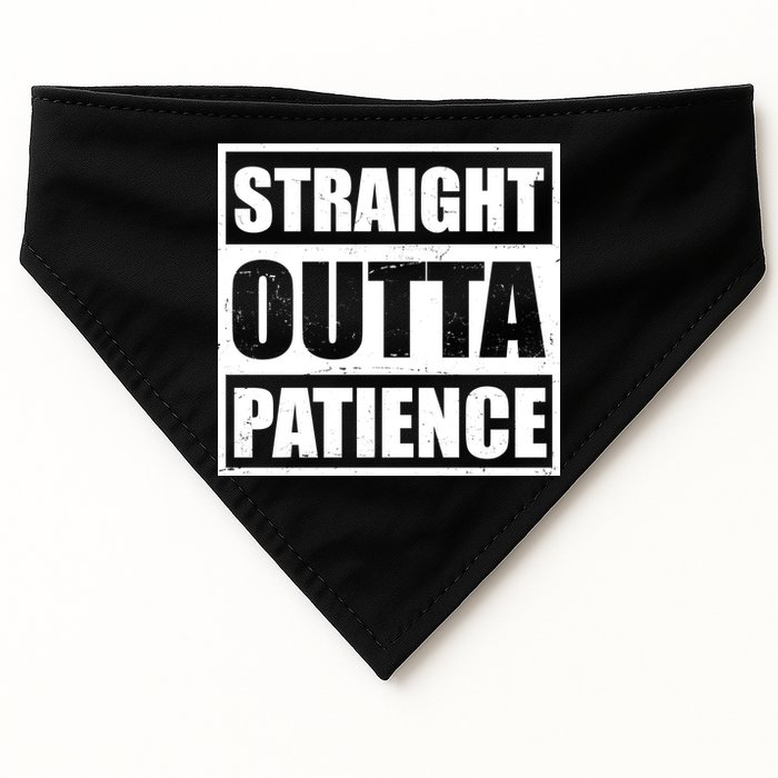 Straight Outta Patience Meme USA-Made Doggie Bandana