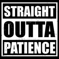 Straight Outta Patience Meme USA-Made Doggie Bandana