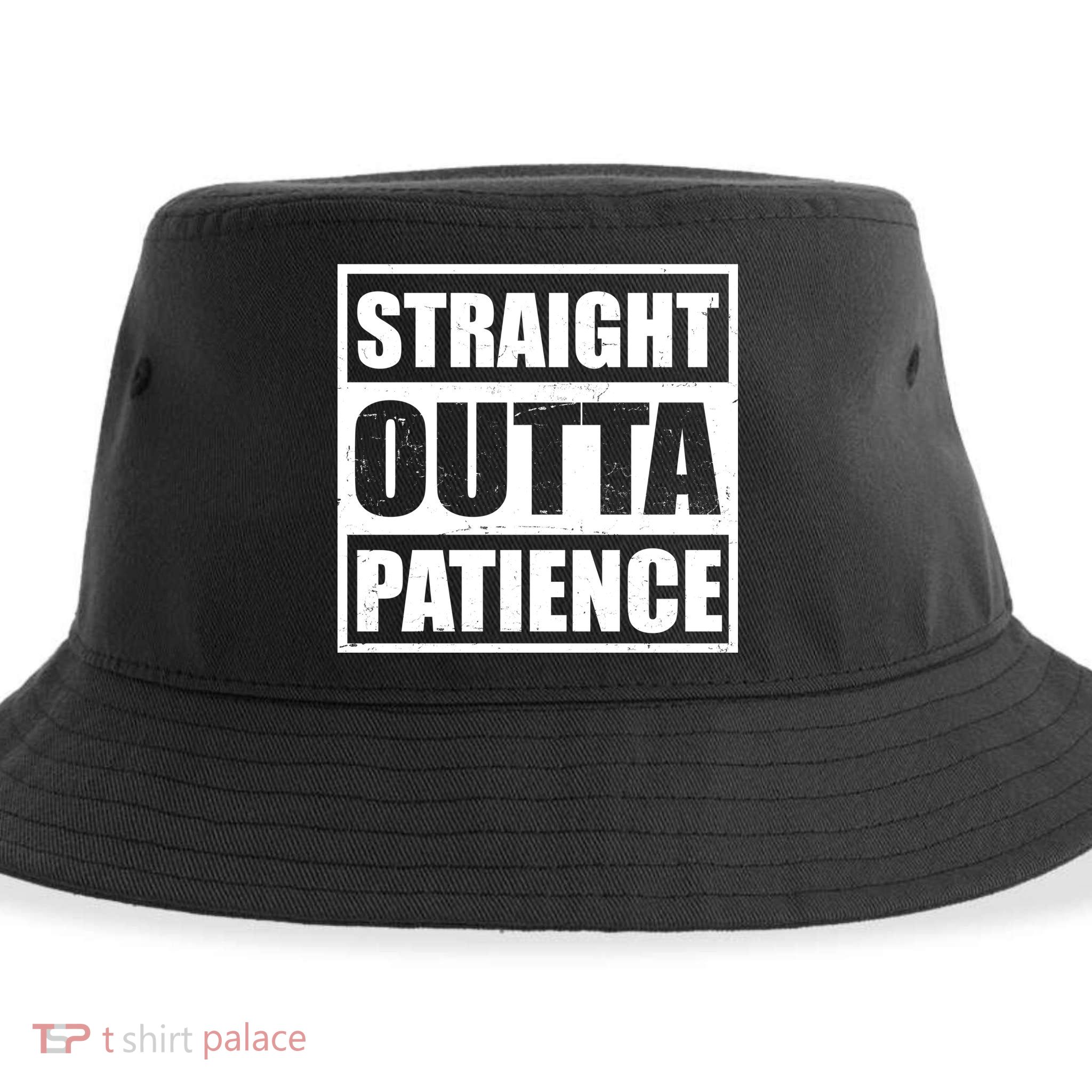 Straight Outta Patience Meme Sustainable Bucket Hat