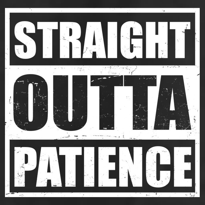 Straight Outta Patience Meme Adult Drive Performance Visor