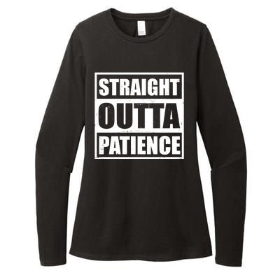 Straight Outta Patience Meme Womens CVC Long Sleeve Shirt