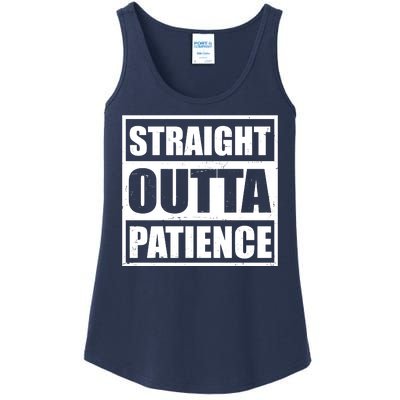 Straight Outta Patience Meme Ladies Essential Tank