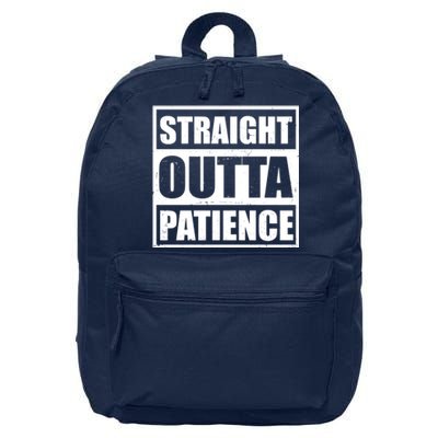 Straight Outta Patience Meme 16 in Basic Backpack