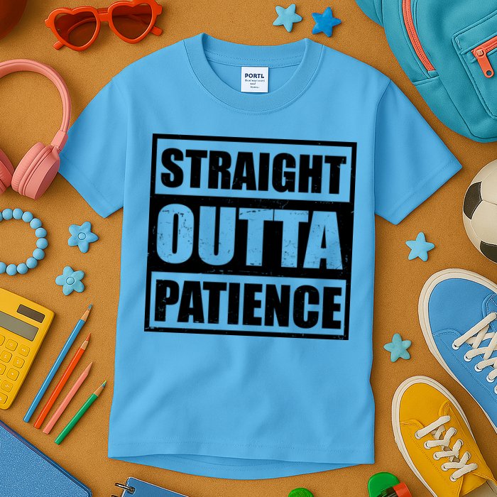 Straight Outta Patience Meme Kids T-Shirt
